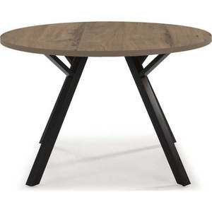 Kulatý jídelní stůl v dekoru ořechu ø 120 cm Beni - Marckeric obraz