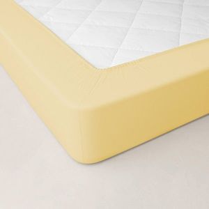 Jednobarevné perkálové napínací prostěradlo, hloubka rohů 40 cm obraz