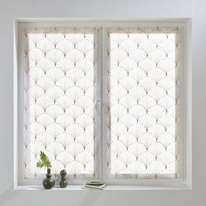 Rovná záclona s motivem art deco, 1 pár obraz