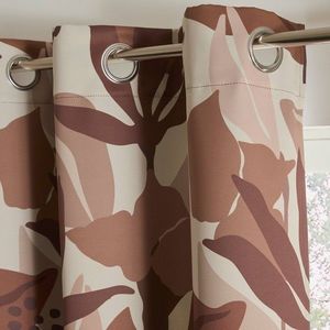 Zatemňovací závěs s potiskem rostlinného vzoru obraz