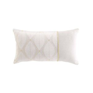 Obdélníkový polštář se stylovým potiskem listů obraz