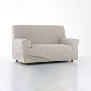 Pružný potah na pohovku, žíhaný žakár obraz