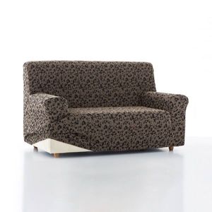 Pružný potah na pohovku, žíhaný žakár obraz