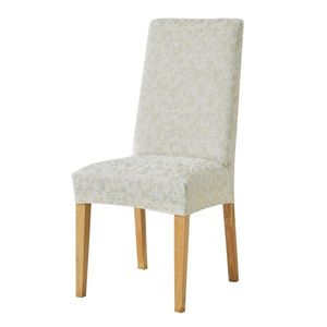 Pružný potah na židli, žíhaný žakár obraz