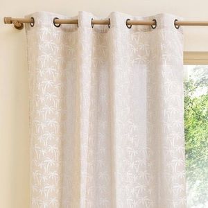 Závěs s očky, motiv palem obraz