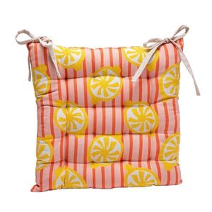 Sada 2 podsedáků na židli s oboustranným potiskem citrónů obraz