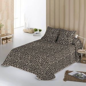 Prošívaný přehoz na postel s leopardím potiskem Léo obraz