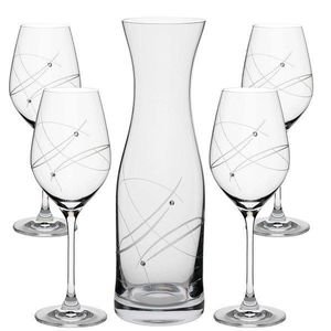 Celebration crystals Crystals modern Set na víno (1+4) obraz