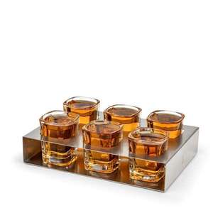 Leopold Vienna sklenice na panáky s tácem 50 ml 6 ks obraz