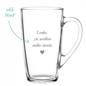 Pískovaný hrnek Světlo mého života obraz