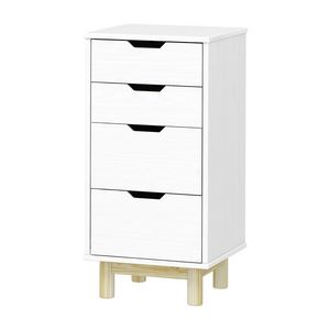 Komoda 2+2 zásuvky BONITO 2 bílý lak obraz