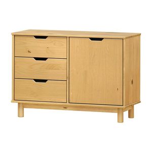 Komoda 1 dveře + 3 zásuvky BONITO 2 vosk obraz