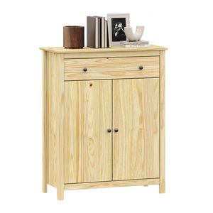 Komoda 2 dveře + zásuvka TORINO kovové úchytky obraz