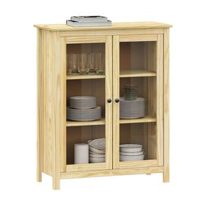 Vitrína 2 dveře TORINO kovové úchytky obraz