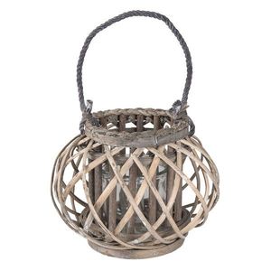 Dřevěná lucerna Brisa vel. S - Ø 28*20 cm 6RO0383S obraz