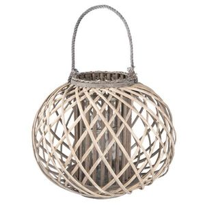 Dřevěná lucerna Brisa vel. XL - Ø 47*36 cm 6RO0383XL obraz