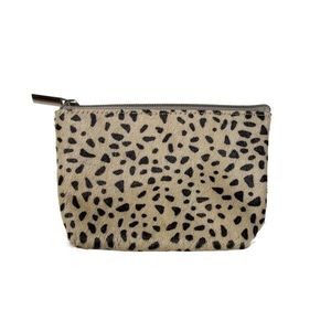 Kosmetická taštička z hovězí kůže béžovo hnědá - 15*5*12cm IVMUG obraz