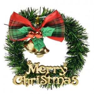 Zelený umělý vánoční věneček se zvonky Merry Christmas - Ø 8 cm 65775 obraz