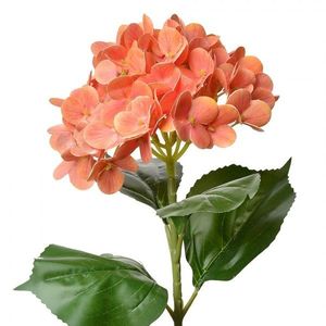 Oranžová umělá květina hortenzie Hydrangea - 16*15*68 cm 5PL0137O obraz