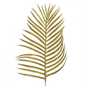 Vánoční zlatá umělá třpytivá dekorace palmový list - 21*2*51 cm 65808 obraz