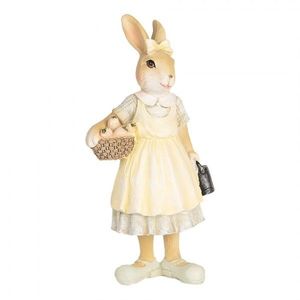 Dekorace králíček ve žlutých šatech - 8*5*15 cm 6PR5455 obraz