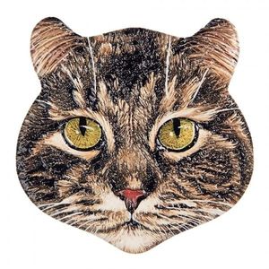 Keramický magnet hlava kočka Cat - 7*7*1 cm 6CE2069 obraz