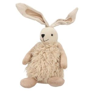 Tmavě béžový plyšový zajíček s chlupatým tělem - 14*12*33 cm 820417_tmavý obraz