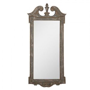 Zelené antik dřevěné nástěnné zrcadlo Griminnia - 65*3*145 cm 52S324 obraz