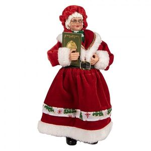 Vánoční dekorace babča v červeném obleku - 14*10*28 cm 66238 obraz