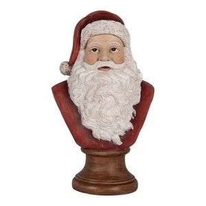 Červeno-bílá vánoční dekorace busta Santa - 18*12*30 cm 6PR5398 obraz