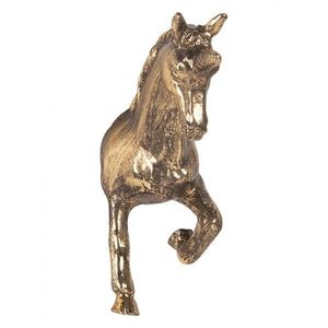 Zlatá antik kovová úchytka kůň - 3*9*8 cm 6Y5882 obraz