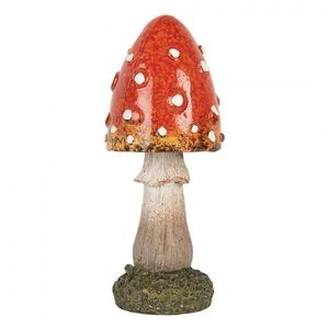 Dekorace figurka houba muchomůrka - Ø 5*12 cm 6PR5747 obraz