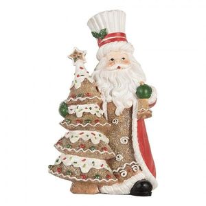 Vánoční dekorace Santa Claus se stromkem - 15*11*25 cm 6PR5849 obraz