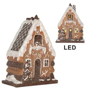 Perníková LED chaloupka Gingerbread Cotti - 15*8*19 cm 6PR5823 obraz
