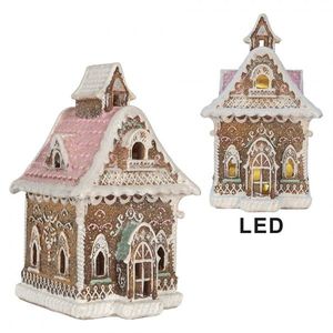 Perníková LED chaloupka Gingerbread Cotti - 16*15*25 cm 6PR5833 obraz