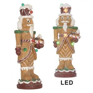 Perníkový LED Louskáček Gingerbread Nutcracker - 13*10*31 cm / 3*AAA 6PR5829 obraz