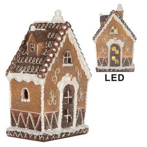Perníková LED chaloupka Gingerbread Cotti - 13*9*20 cm 6PR5827 obraz