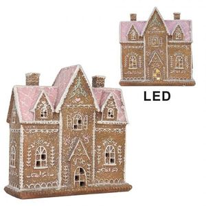Perníkový LED domek Gingerbread Cotti - 21*8*20 cm 6PR5857 obraz