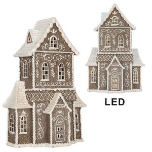 Perníkový LED domek Gingerbread Cotti - 23*11*33 cm 6PR5807 obraz