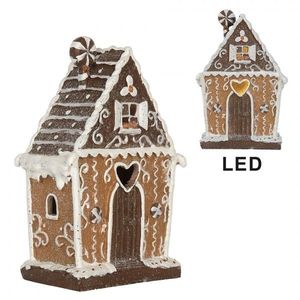 Perníková LED chaloupka Gingerbread Cotti - 14*9*21 cm 6PR5822 obraz