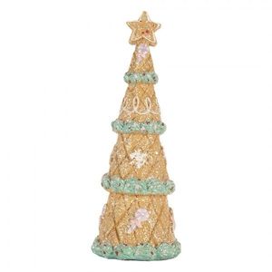 Dekorace vánoční perníkový stromek Gingerbread Tree - Ø 9*25 cm 6PR5830 obraz