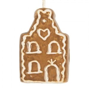 Závěsná ozdoba perníková chaloupka Gingerbread Cott - 4*4*6 cm 6CE2343 obraz
