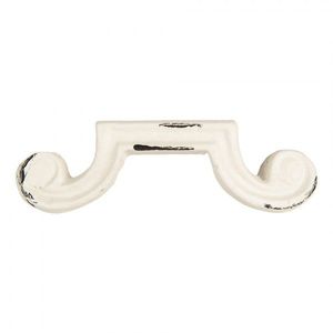 Krémová antik litinová úchytka - 12*2*3 cm 6Y5766 obraz
