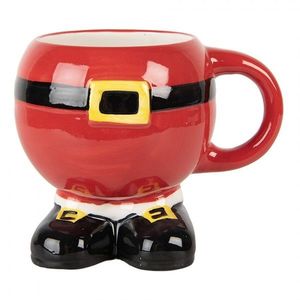 Červený keramický hrnek Santa Claus - 14*11*11 cm / 400 ml 6CEMU0225 obraz