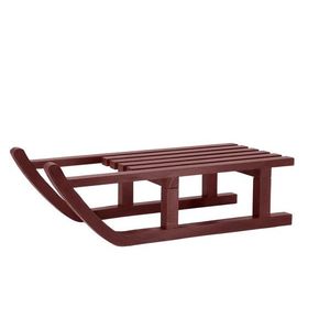 Višňová antik dřevěná dekorace sáně Sledge Vintage - 38*18*10 cm 52087033 obraz