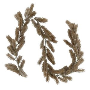 Vánoční champagne jedlová girlanda Garland se třpytkami - 180 cm 39073403 obraz