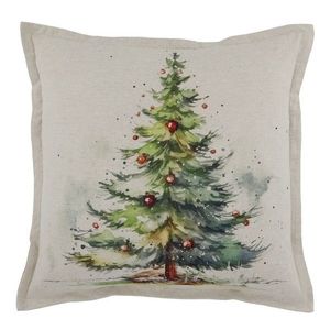Béžový povlak na polštář s vánočním stromkem Aix - 50*50 cm 16111030 obraz