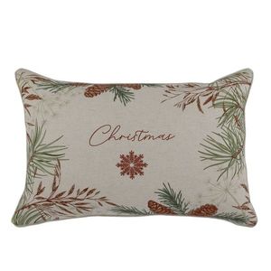 Béžový povlak na polštář s jedličkou Aix Christmas - 50*35 cm 16111130 obraz