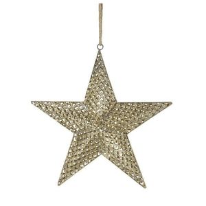 Mosazná antik kovová závěsná hvězda Vire - 36*10*36 cm 52087713 obraz