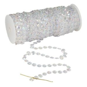 Průhledná závěsná dekorativní girlanda v rolce - 9*9*14cm - 30 m 56702 obraz